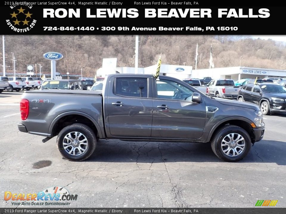 2019 Ford Ranger Lariat SuperCrew 4x4 Magnetic Metallic / Ebony Photo #1