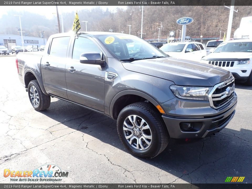 2019 Ford Ranger Lariat SuperCrew 4x4 Magnetic Metallic / Ebony Photo #2
