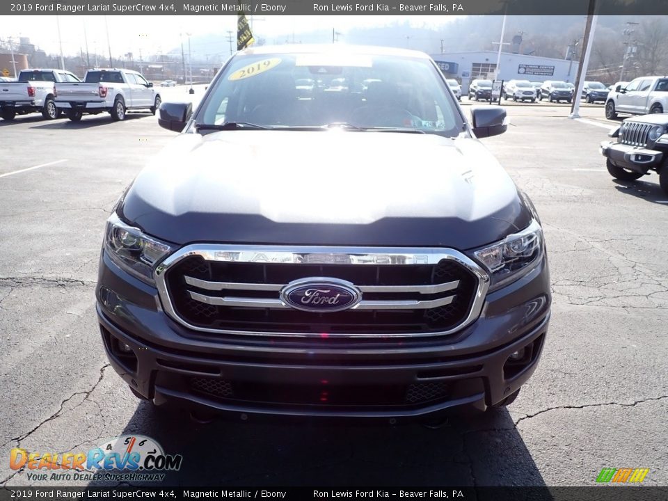 2019 Ford Ranger Lariat SuperCrew 4x4 Magnetic Metallic / Ebony Photo #3