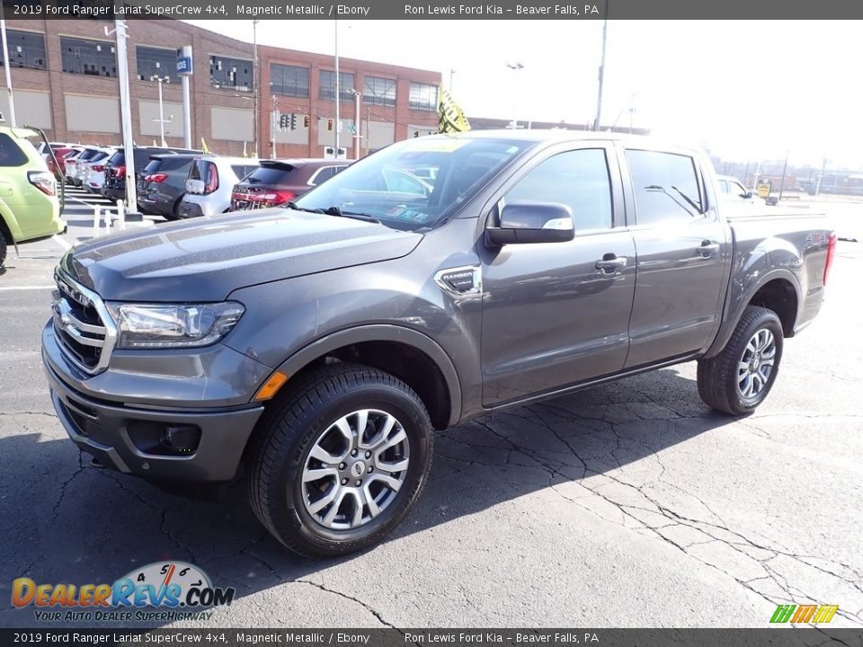 2019 Ford Ranger Lariat SuperCrew 4x4 Magnetic Metallic / Ebony Photo #4