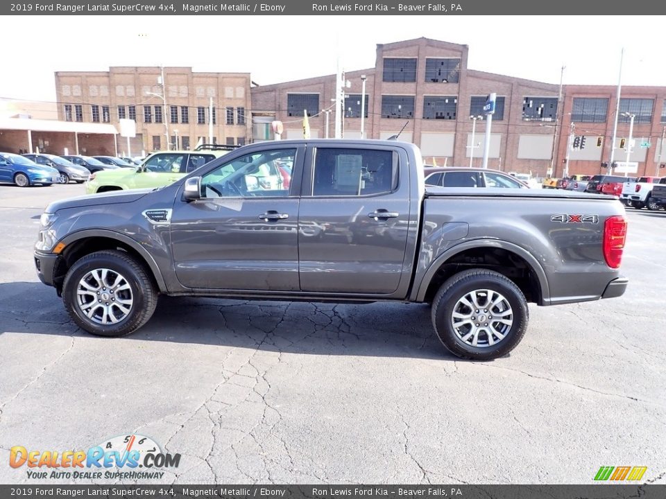 2019 Ford Ranger Lariat SuperCrew 4x4 Magnetic Metallic / Ebony Photo #5