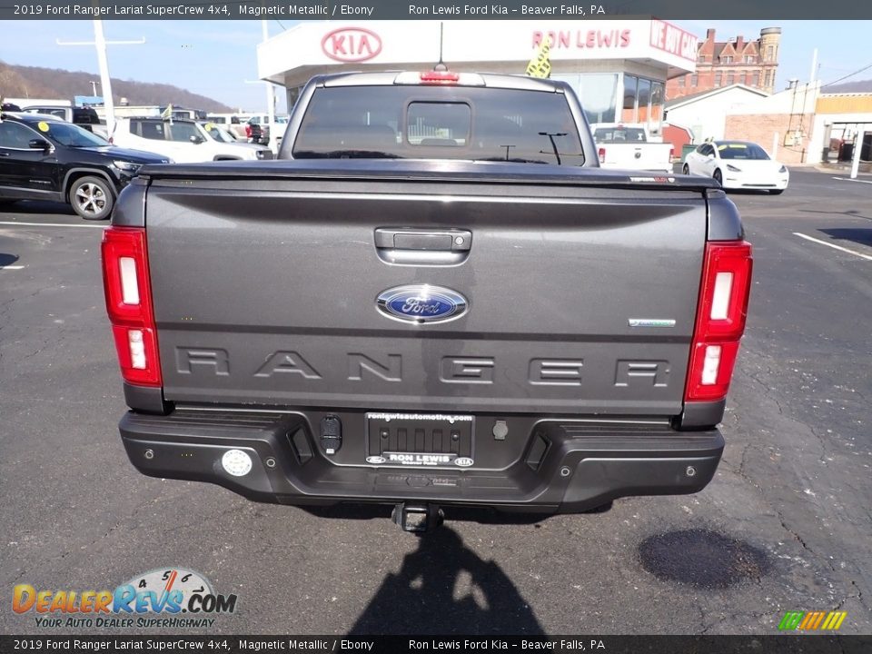 2019 Ford Ranger Lariat SuperCrew 4x4 Magnetic Metallic / Ebony Photo #7