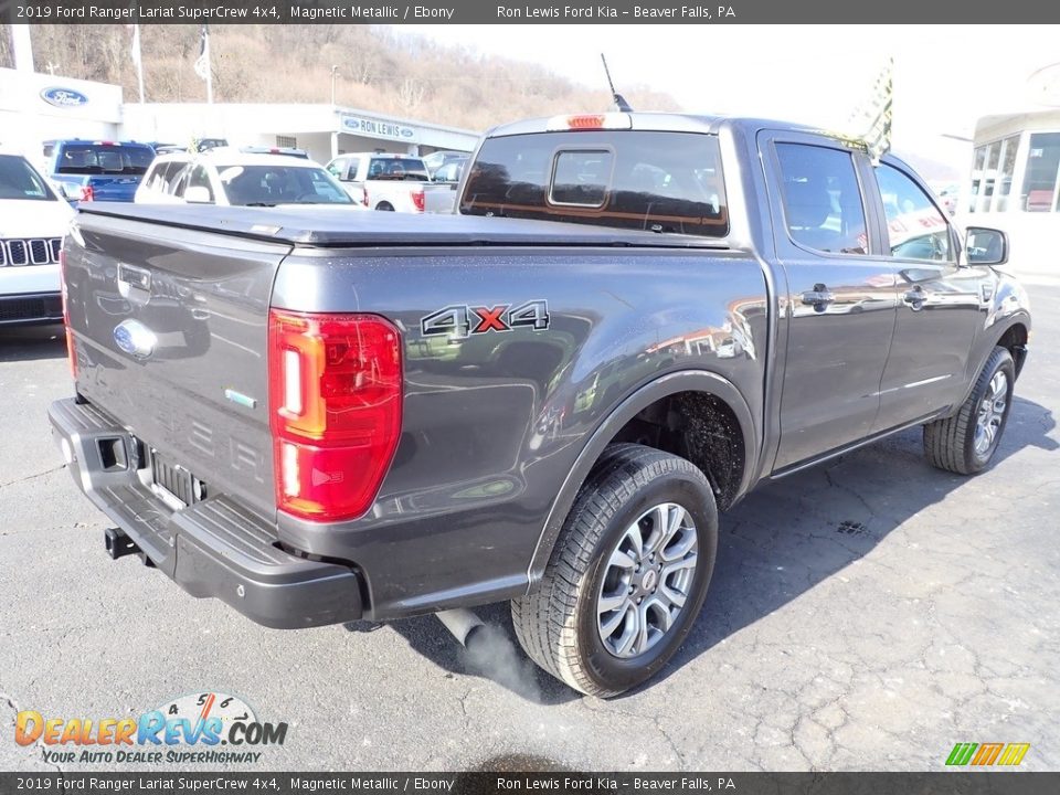2019 Ford Ranger Lariat SuperCrew 4x4 Magnetic Metallic / Ebony Photo #8