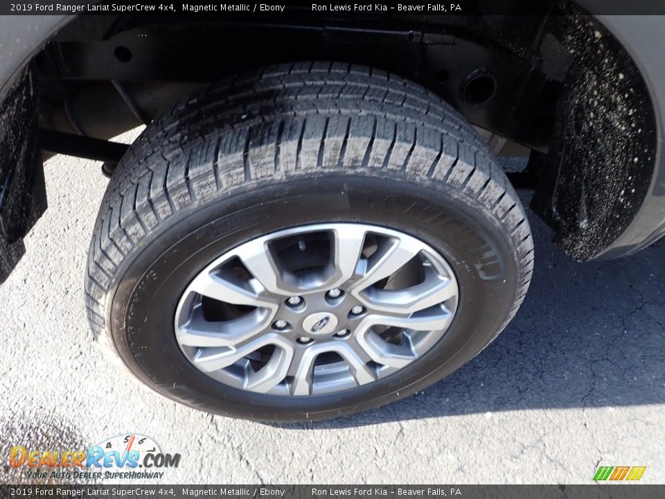 2019 Ford Ranger Lariat SuperCrew 4x4 Magnetic Metallic / Ebony Photo #9