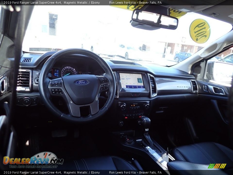 2019 Ford Ranger Lariat SuperCrew 4x4 Magnetic Metallic / Ebony Photo #13
