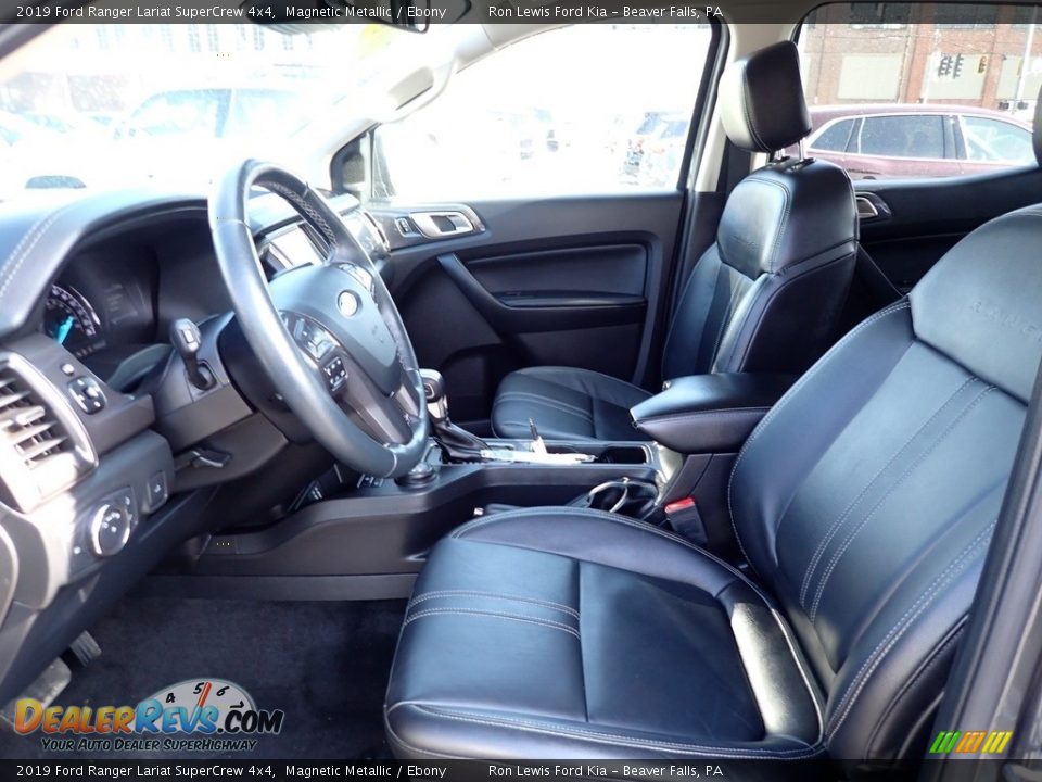 2019 Ford Ranger Lariat SuperCrew 4x4 Magnetic Metallic / Ebony Photo #14