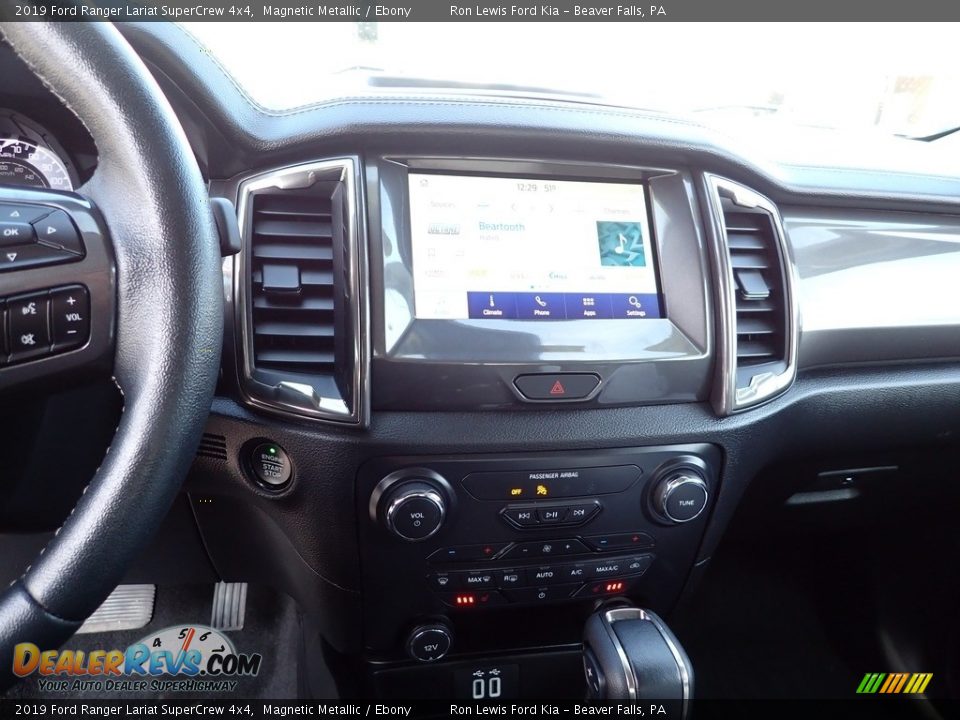 2019 Ford Ranger Lariat SuperCrew 4x4 Magnetic Metallic / Ebony Photo #16