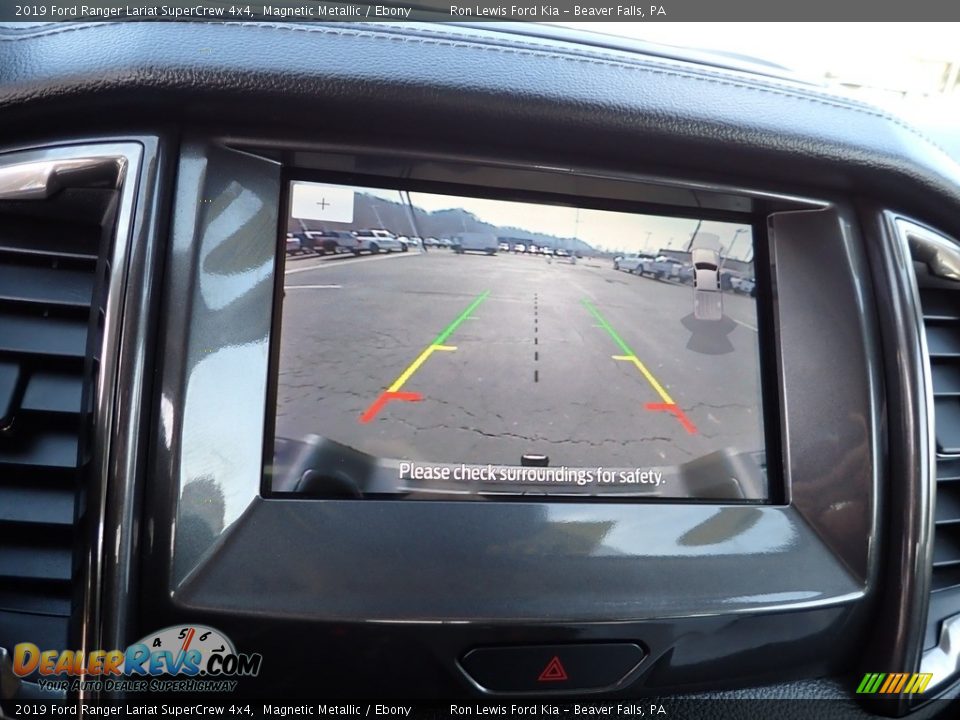 2019 Ford Ranger Lariat SuperCrew 4x4 Magnetic Metallic / Ebony Photo #18