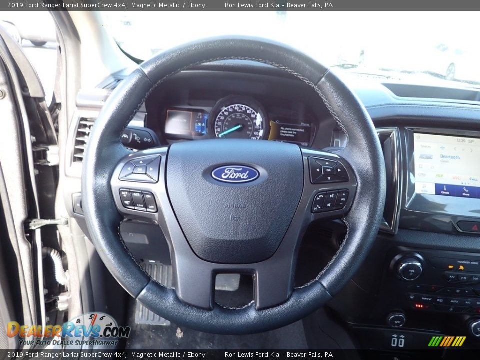 2019 Ford Ranger Lariat SuperCrew 4x4 Magnetic Metallic / Ebony Photo #19
