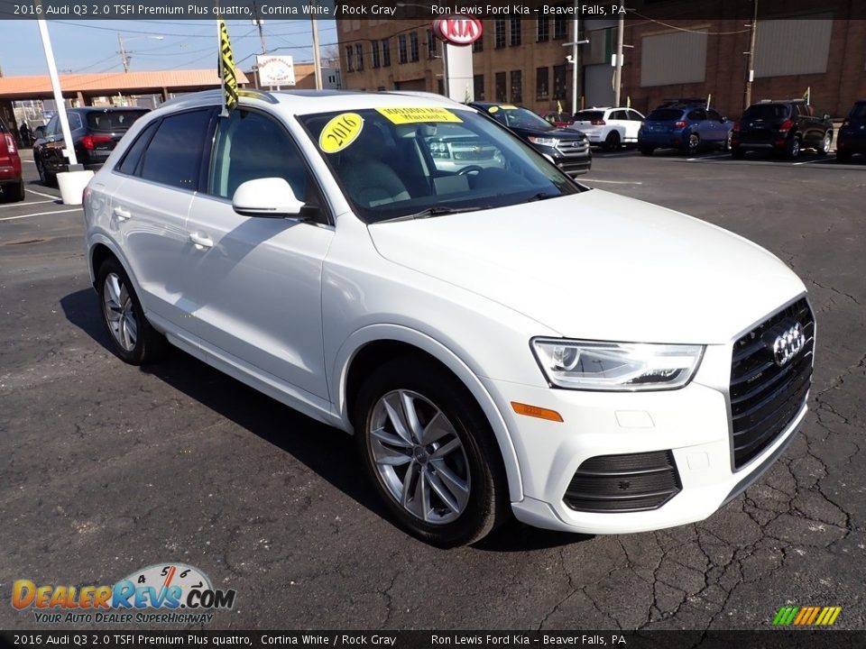 2016 Audi Q3 2.0 TSFI Premium Plus quattro Cortina White / Rock Gray Photo #2