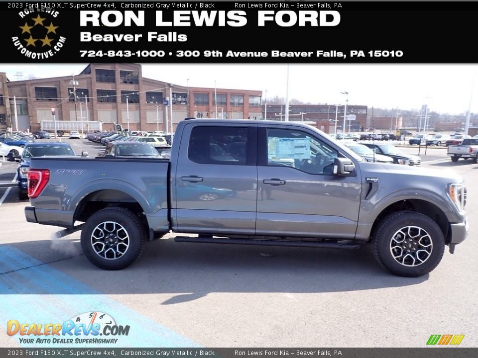 2023 Ford F150 XLT SuperCrew 4x4 Carbonized Gray Metallic / Black Photo #1