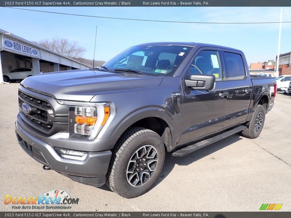2023 Ford F150 XLT SuperCrew 4x4 Carbonized Gray Metallic / Black Photo #4