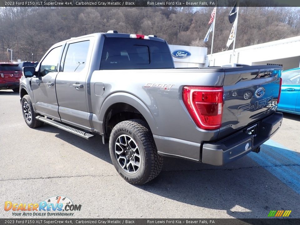 2023 Ford F150 XLT SuperCrew 4x4 Carbonized Gray Metallic / Black Photo #6