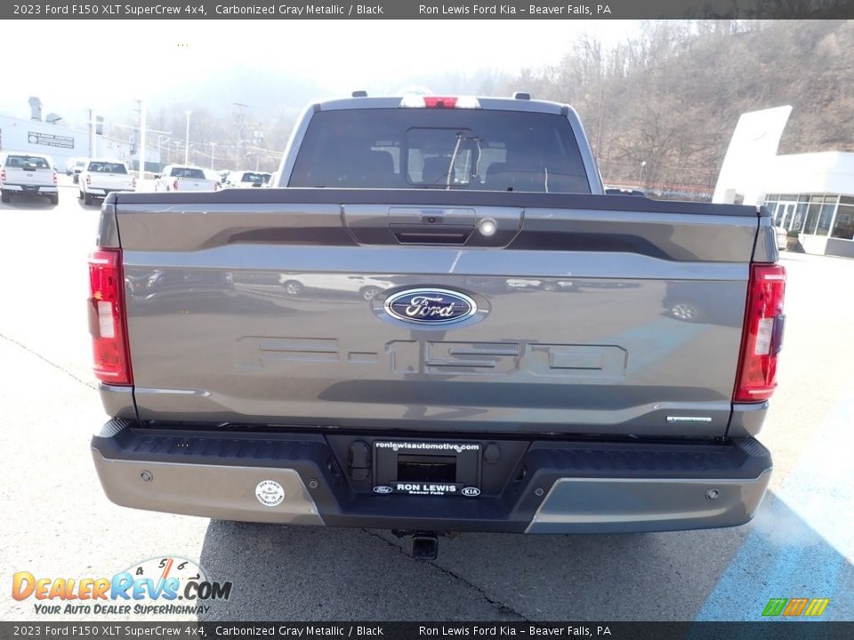 2023 Ford F150 XLT SuperCrew 4x4 Carbonized Gray Metallic / Black Photo #7