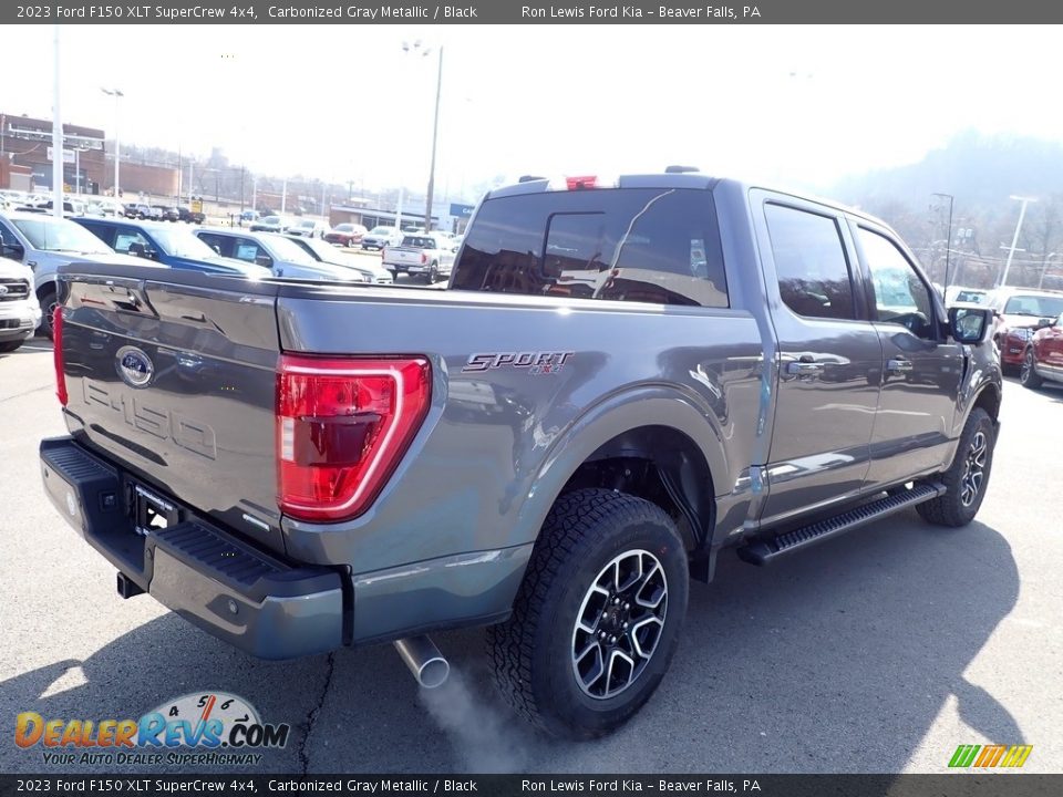 2023 Ford F150 XLT SuperCrew 4x4 Carbonized Gray Metallic / Black Photo #8