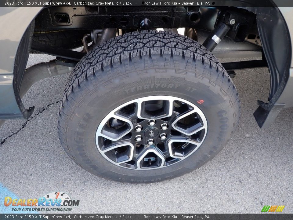 2023 Ford F150 XLT SuperCrew 4x4 Carbonized Gray Metallic / Black Photo #9