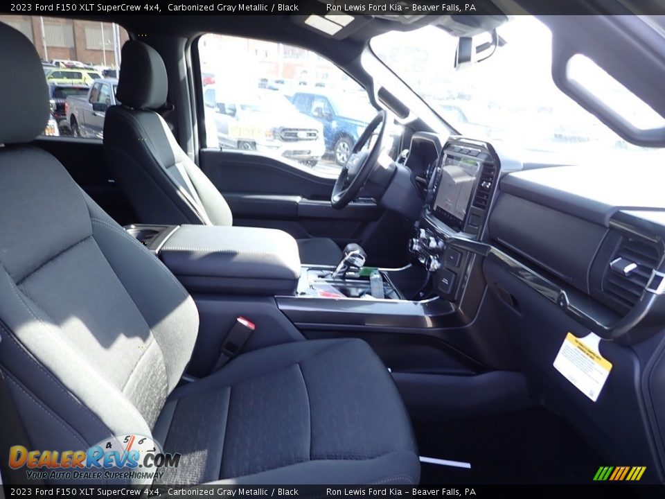 2023 Ford F150 XLT SuperCrew 4x4 Carbonized Gray Metallic / Black Photo #12