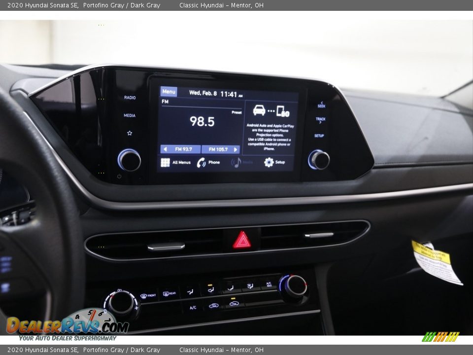 2020 Hyundai Sonata SE Portofino Gray / Dark Gray Photo #9