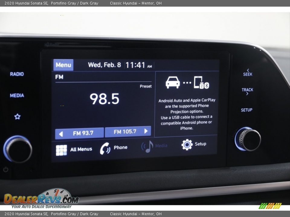 2020 Hyundai Sonata SE Portofino Gray / Dark Gray Photo #10