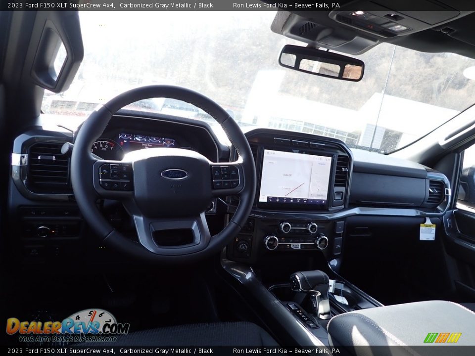 2023 Ford F150 XLT SuperCrew 4x4 Carbonized Gray Metallic / Black Photo #14
