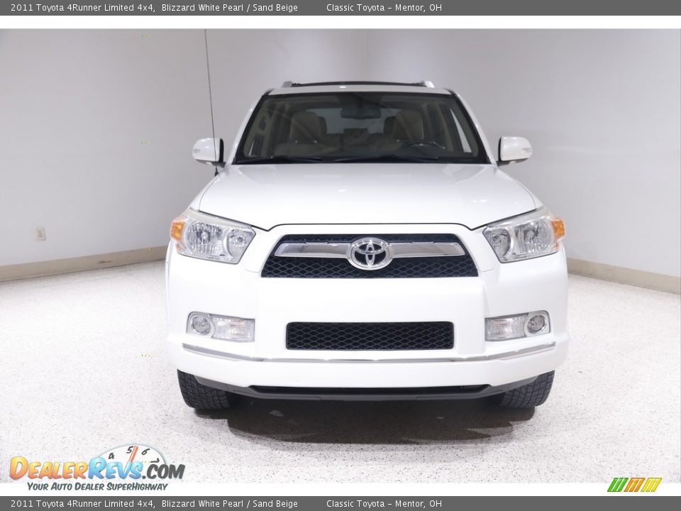 2011 Toyota 4Runner Limited 4x4 Blizzard White Pearl / Sand Beige Photo #2