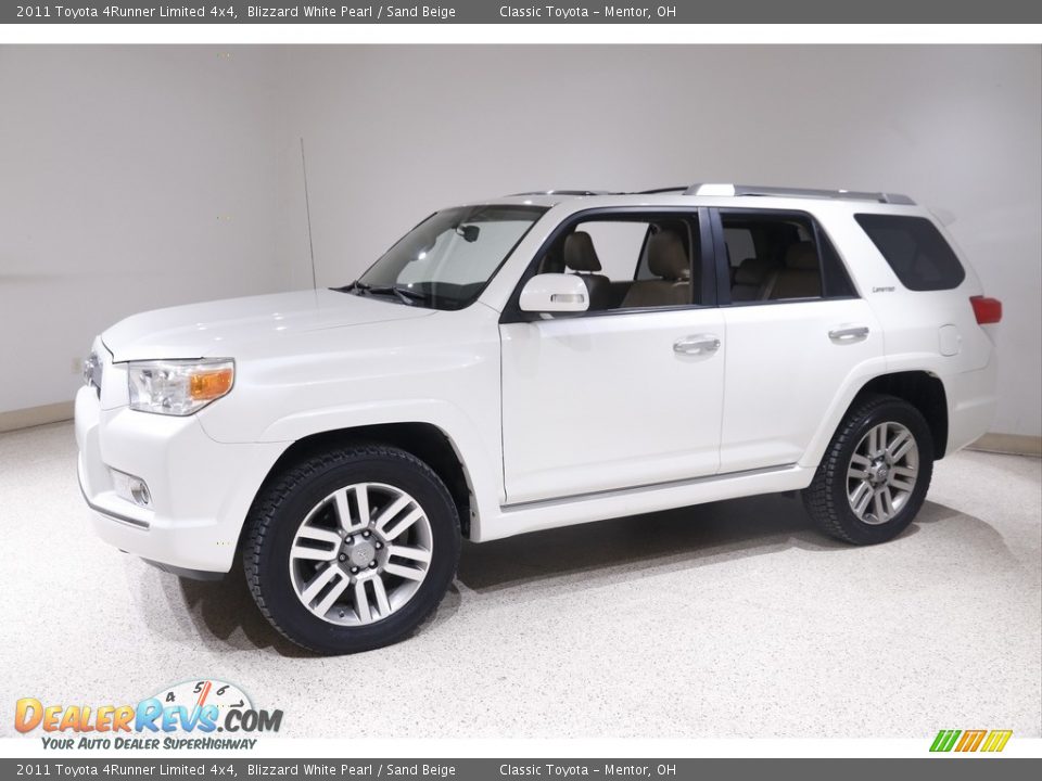 2011 Toyota 4Runner Limited 4x4 Blizzard White Pearl / Sand Beige Photo #3