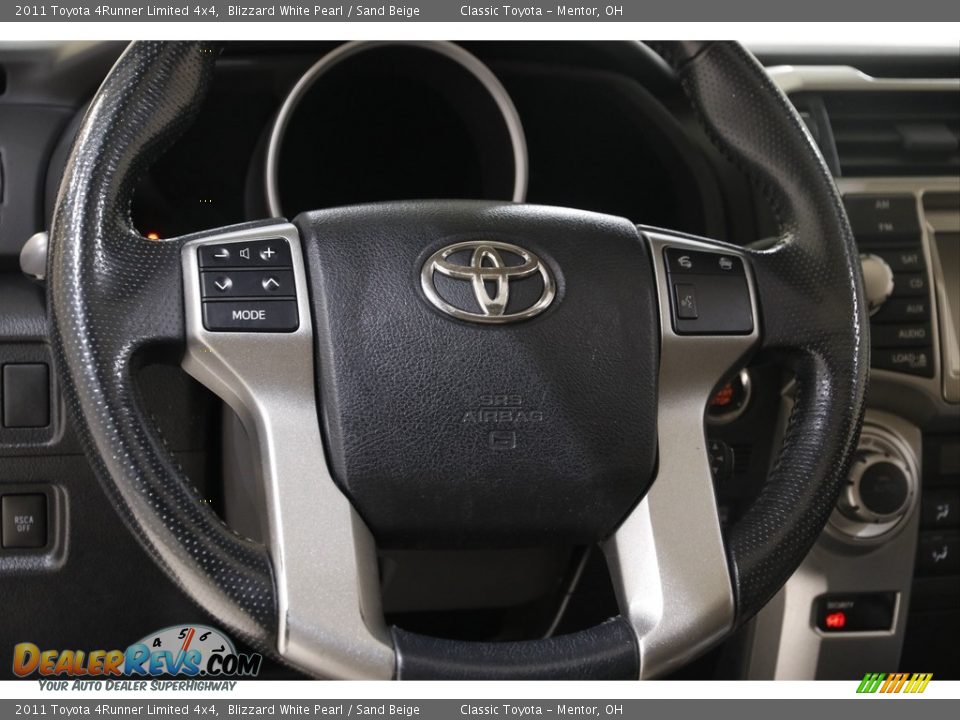 2011 Toyota 4Runner Limited 4x4 Blizzard White Pearl / Sand Beige Photo #7