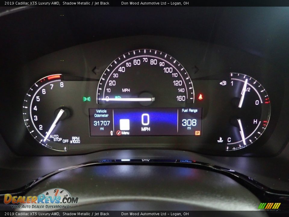 2019 Cadillac XT5 Luxury AWD Shadow Metallic / Jet Black Photo #23