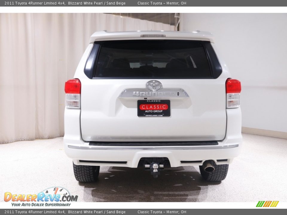 2011 Toyota 4Runner Limited 4x4 Blizzard White Pearl / Sand Beige Photo #21