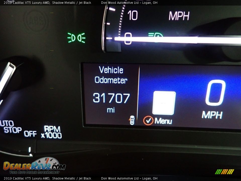 2019 Cadillac XT5 Luxury AWD Shadow Metallic / Jet Black Photo #35