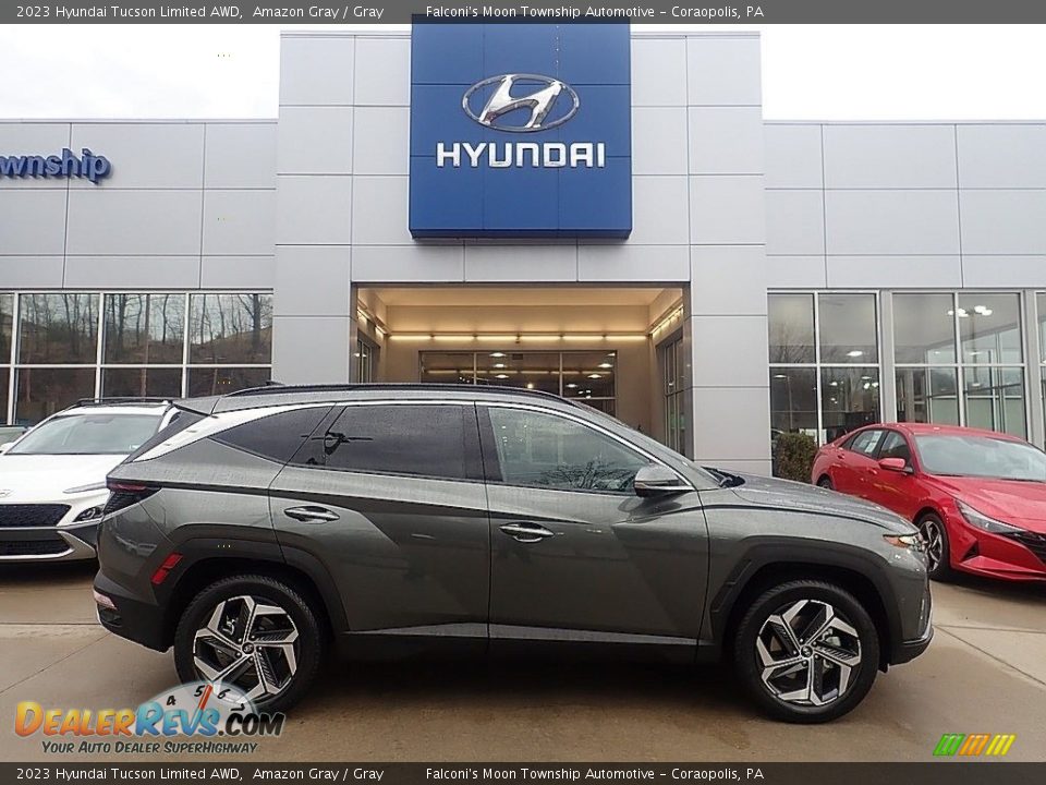 Amazon Gray 2023 Hyundai Tucson Limited AWD Photo #1