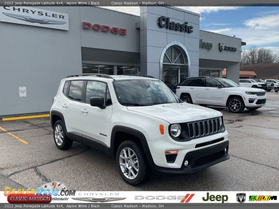 2022 Jeep Renegade Latitude 4x4 Alpine White / Black Photo #1