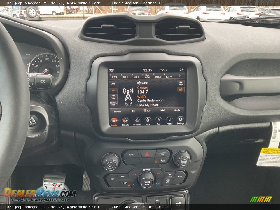 2022 Jeep Renegade Latitude 4x4 Alpine White / Black Photo #6