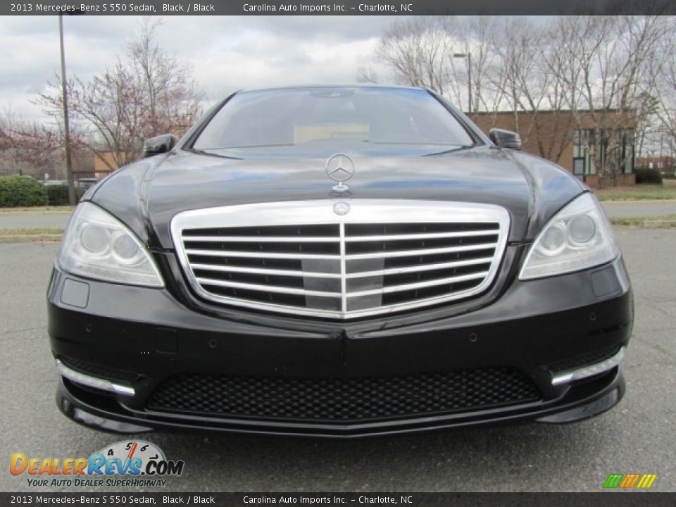 2013 Mercedes-Benz S 550 Sedan Black / Black Photo #4