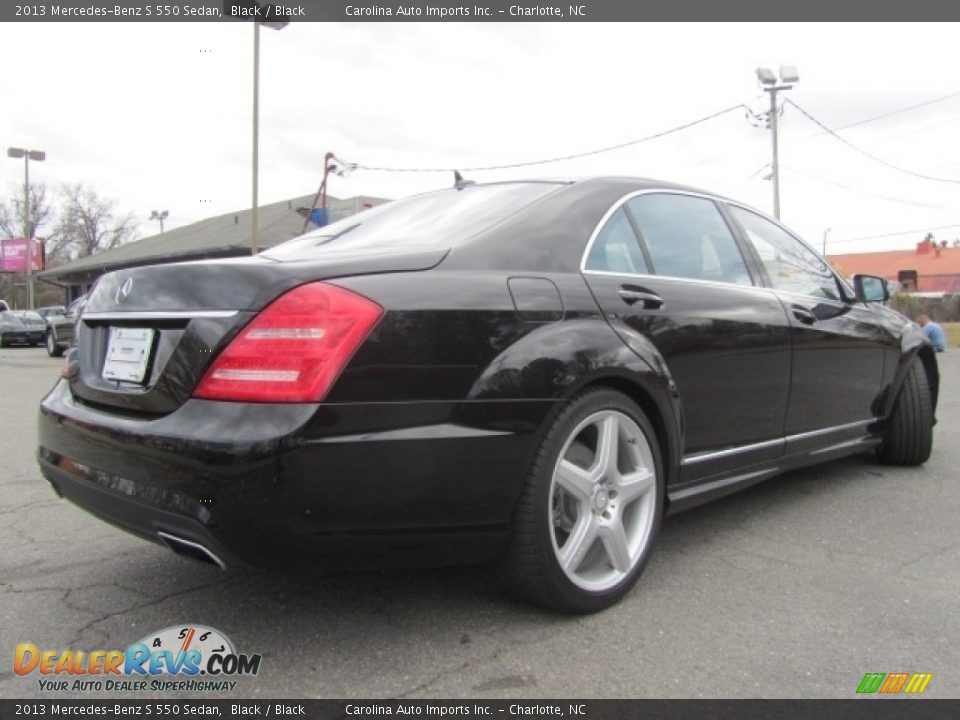 2013 Mercedes-Benz S 550 Sedan Black / Black Photo #10