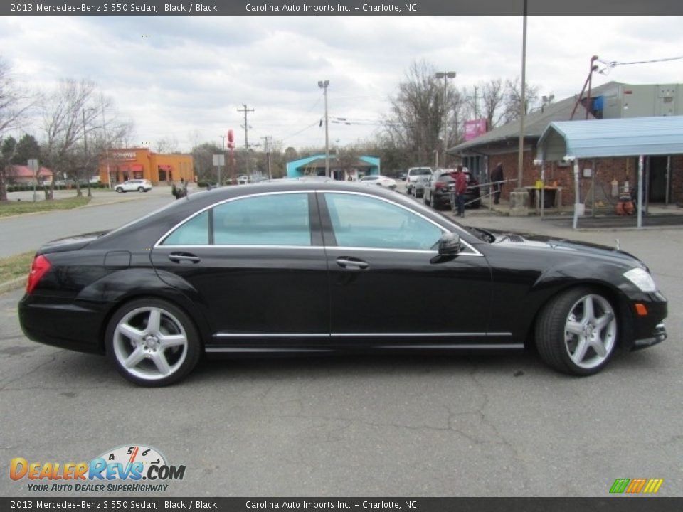 2013 Mercedes-Benz S 550 Sedan Black / Black Photo #11