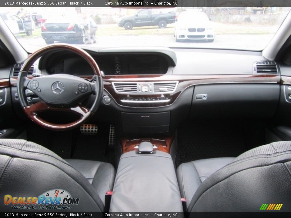 2013 Mercedes-Benz S 550 Sedan Black / Black Photo #13