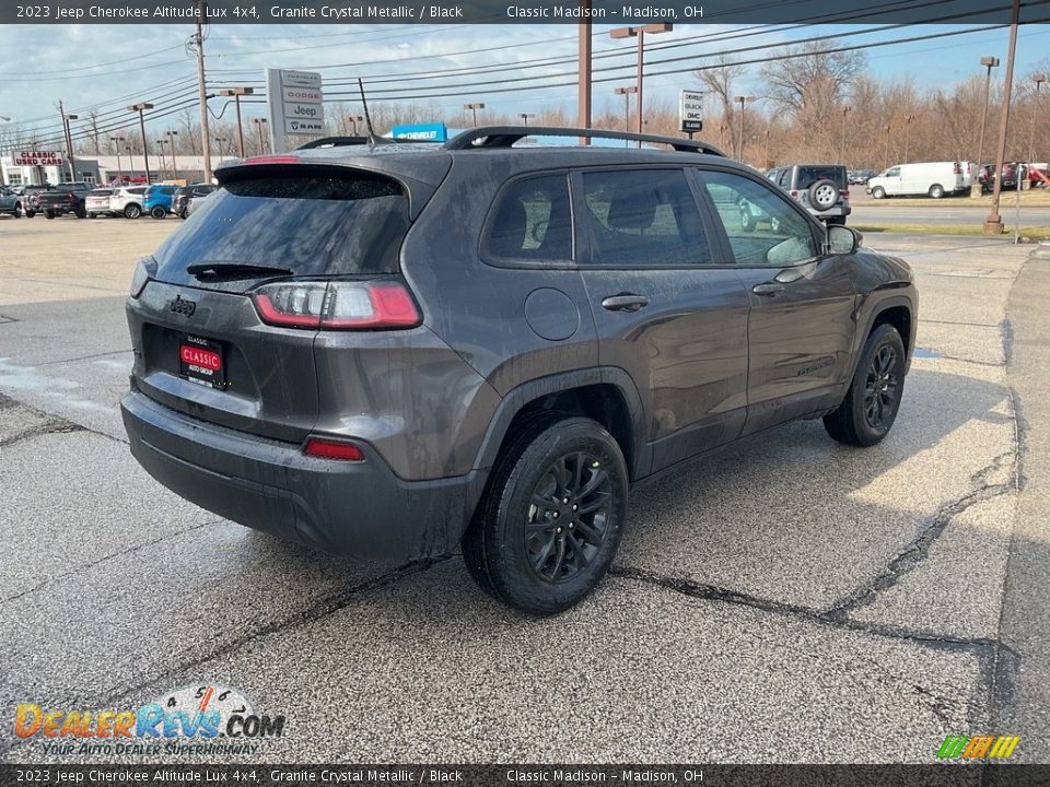 2023 Jeep Cherokee Altitude Lux 4x4 Granite Crystal Metallic / Black Photo #9