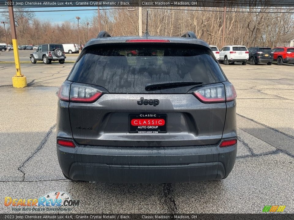 2023 Jeep Cherokee Altitude Lux 4x4 Granite Crystal Metallic / Black Photo #11