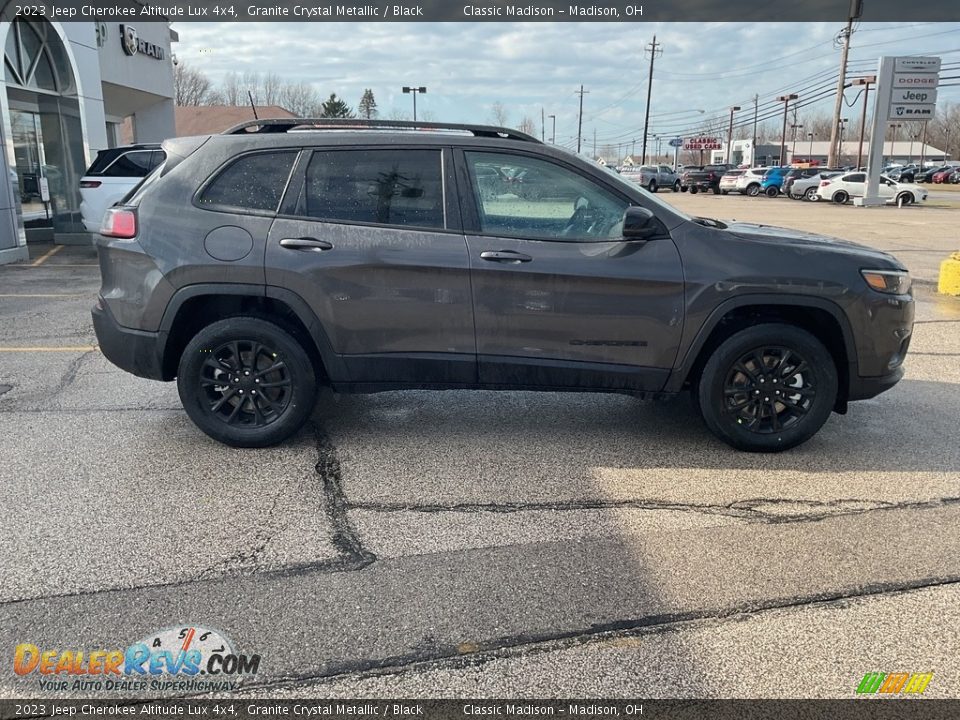 2023 Jeep Cherokee Altitude Lux 4x4 Granite Crystal Metallic / Black Photo #12