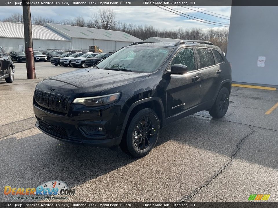 2023 Jeep Cherokee Altitude Lux 4x4 Diamond Black Crystal Pearl / Black Photo #8
