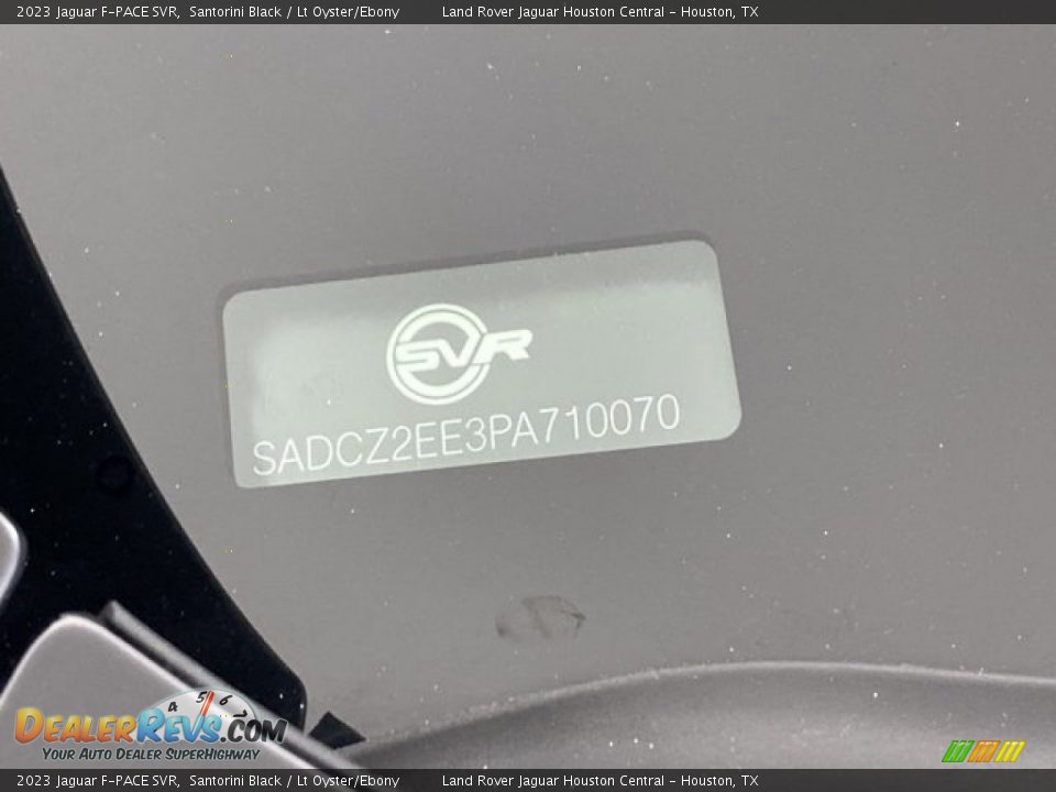 2023 Jaguar F-PACE SVR Santorini Black / Lt Oyster/Ebony Photo #25