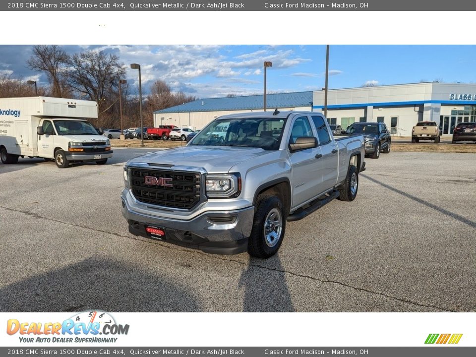 2018 GMC Sierra 1500 Double Cab 4x4 Quicksilver Metallic / Dark Ash/Jet Black Photo #1