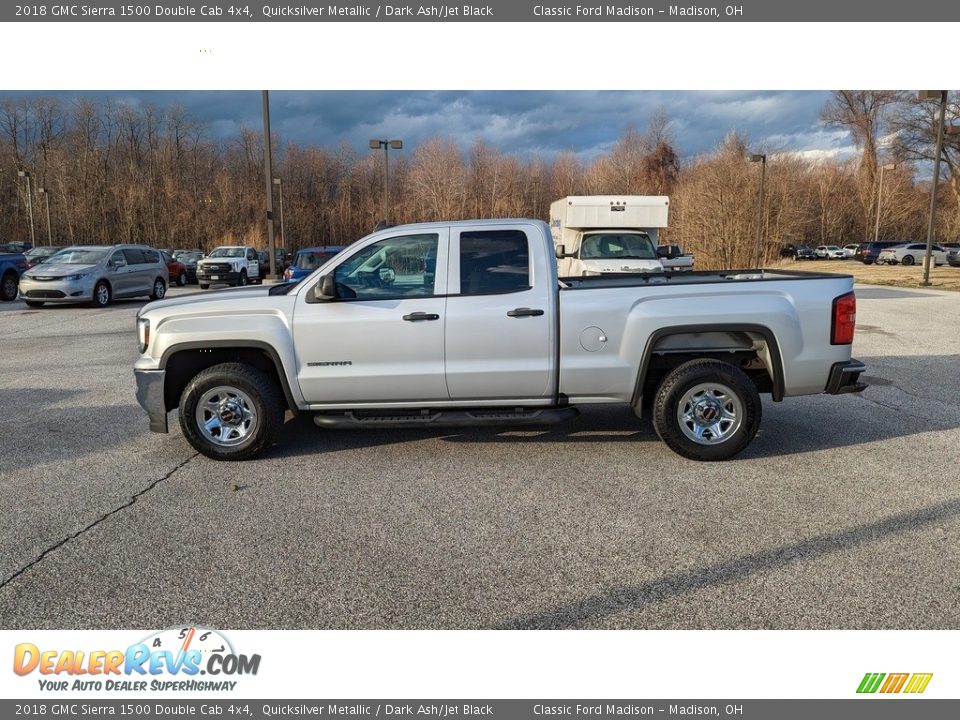 2018 GMC Sierra 1500 Double Cab 4x4 Quicksilver Metallic / Dark Ash/Jet Black Photo #2