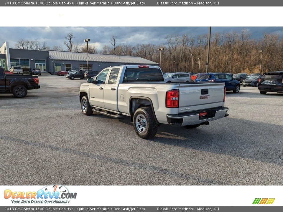 2018 GMC Sierra 1500 Double Cab 4x4 Quicksilver Metallic / Dark Ash/Jet Black Photo #3