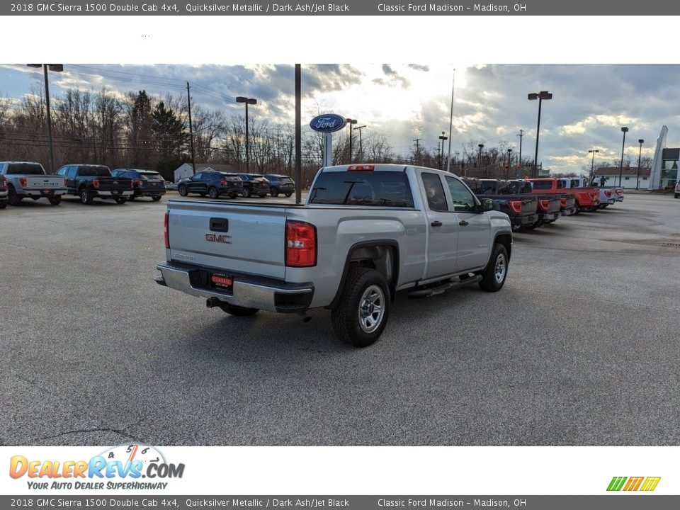 2018 GMC Sierra 1500 Double Cab 4x4 Quicksilver Metallic / Dark Ash/Jet Black Photo #5