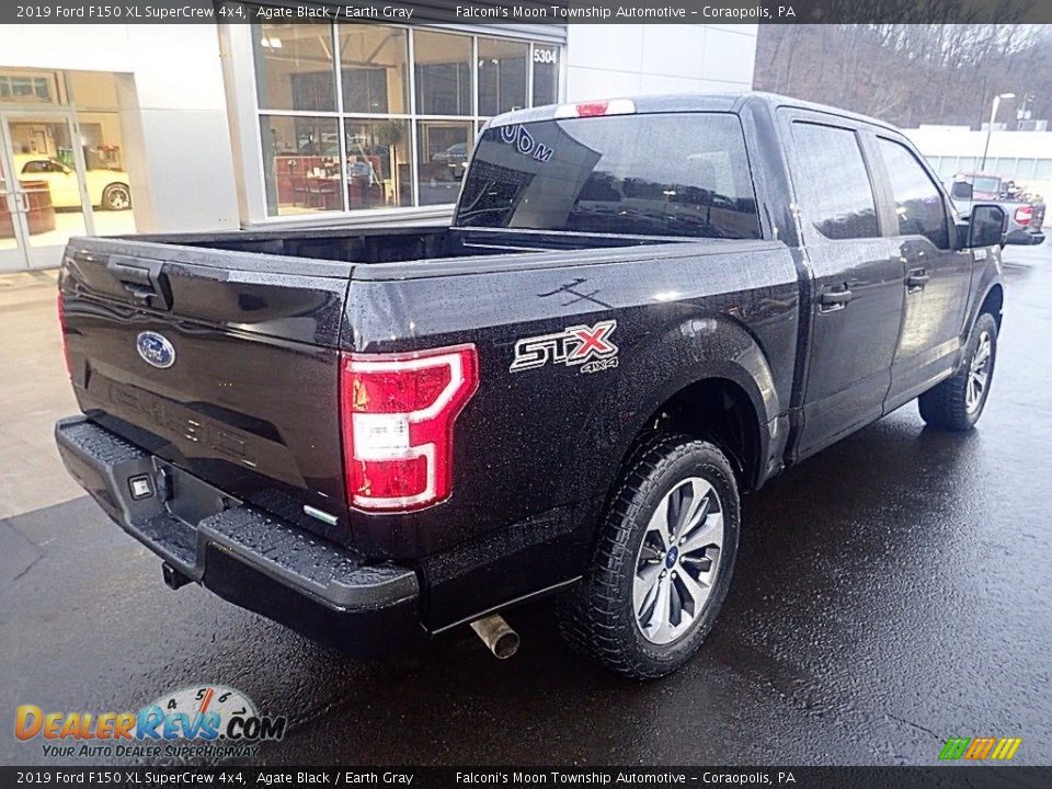 2019 Ford F150 XL SuperCrew 4x4 Agate Black / Earth Gray Photo #2