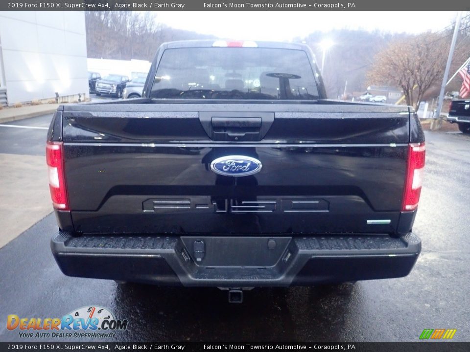 2019 Ford F150 XL SuperCrew 4x4 Agate Black / Earth Gray Photo #3