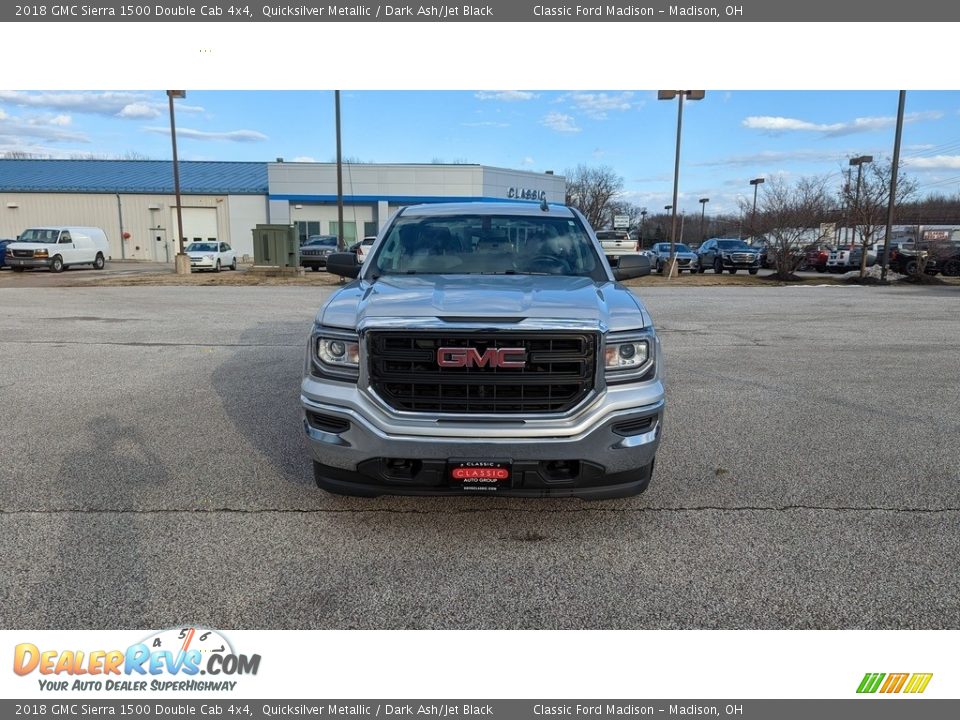2018 GMC Sierra 1500 Double Cab 4x4 Quicksilver Metallic / Dark Ash/Jet Black Photo #8