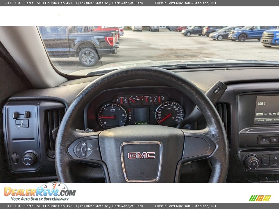 2018 GMC Sierra 1500 Double Cab 4x4 Steering Wheel Photo #11